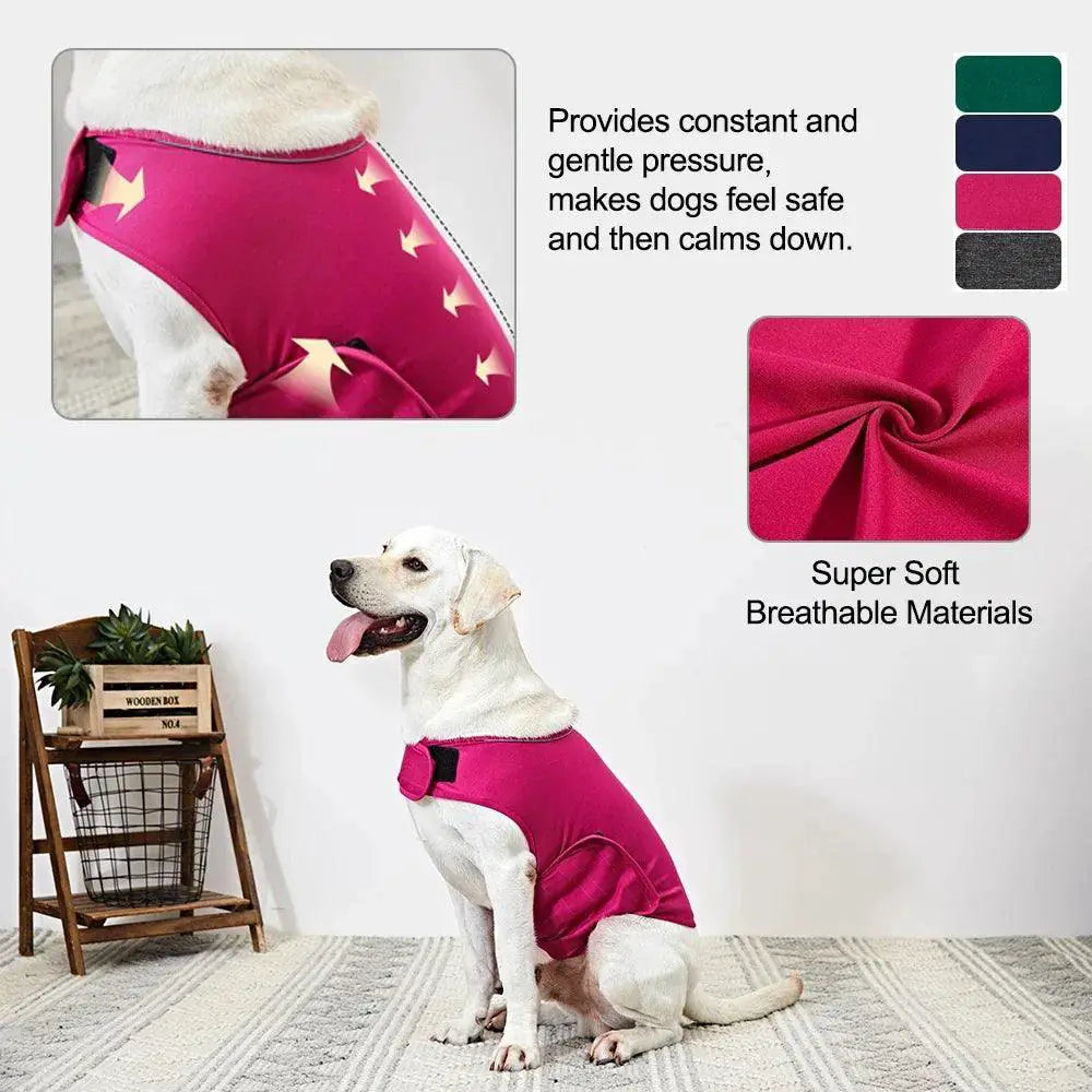 Anxiety Relief Thunder Shirt For Dogs Reflective Vest