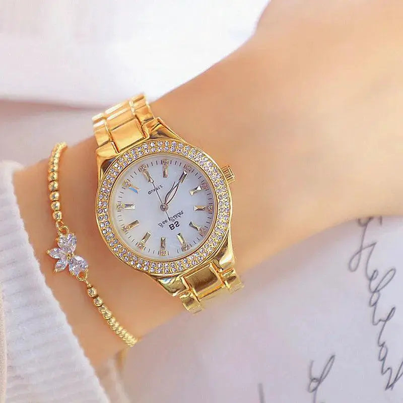 Elegant Crystal Diamond Women Watch Sophisticated Luxury
