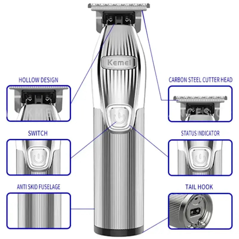 I32 K32 Professional Men Cordless Rechargeable Hair Trimmer