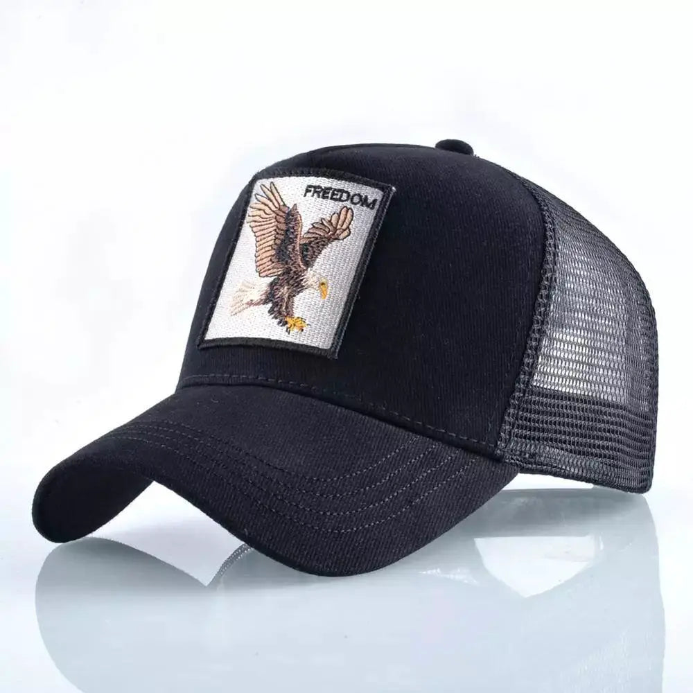 Breathable Baseball Cap for Outdoor Fans — Black  Wolf