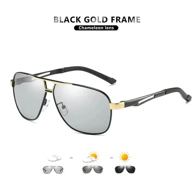 Premium Mens Polarized Photochromic Sunglasses for Driving