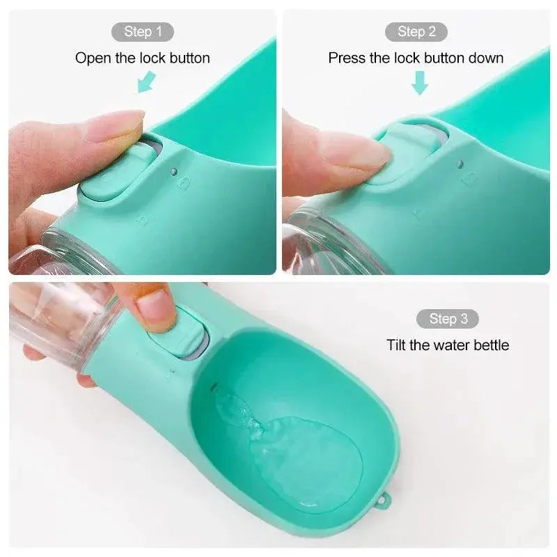 Portable Pet Water Bottle For Outdoor Dog Walking Travel