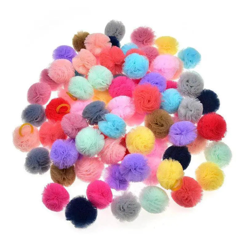 Cute Dog Hair Bows and Balls Set for Pet Grooming Fun