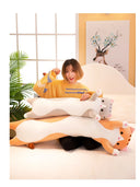 1pc 50-130CM Long Animal Cat Plush Toys Pillows for Comfort