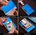 Casekey Mens Slim Wallet With Money Clip RFID Card Holder