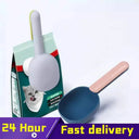 Pet Food Scoop With Sealing Clip For Dog And Cat Feeding