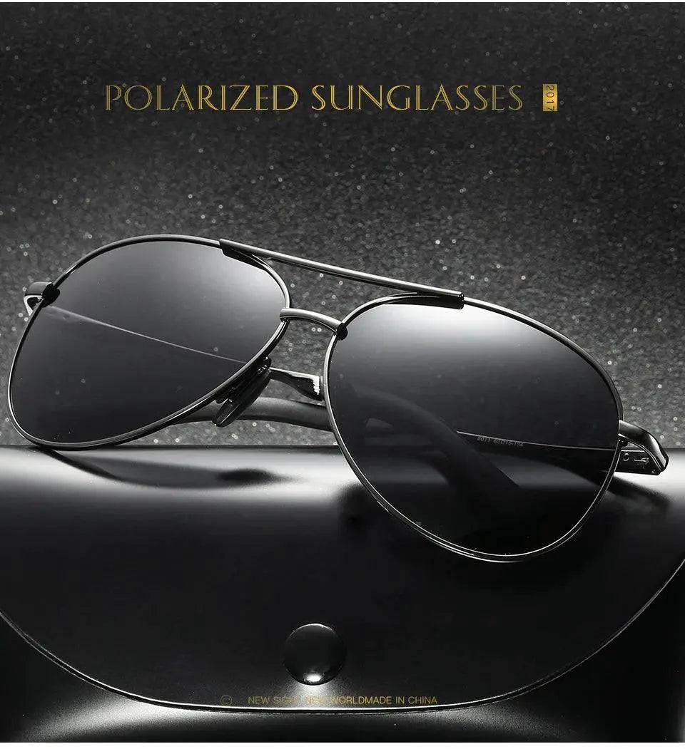 Unisex Vintage Polarized Pilot Sunglasses UV400 Protection