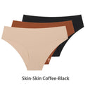 Silk Panties Set: Seamless Low-Rise Comfort Pack for Women