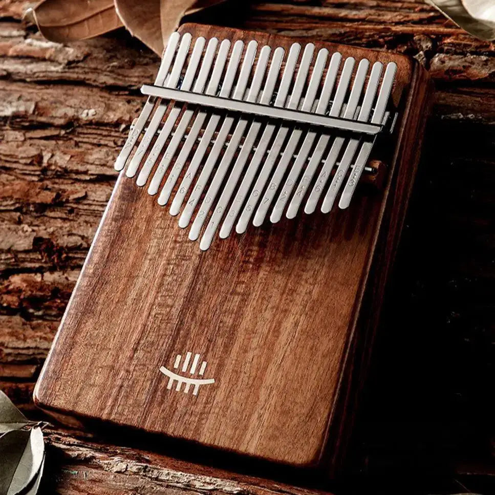 21 Or 17 Key Kalimba Acacia Walnut Curly Figure Keyboard