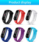 LED Digital Wristwatch with Silicone Strap Stylish Sports Timepiece