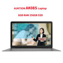 Laptop AK08S: Intel Quad-Core Processor Ultra-Thin Notebook