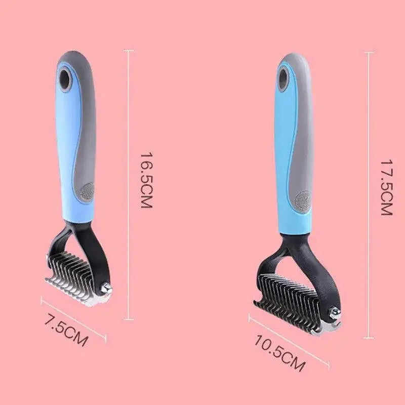 Double Sided Dog Grooming Comb for Tangles and Mats