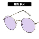 Retro Vintage Round Metal Sunglasses for Women UV400 Shades