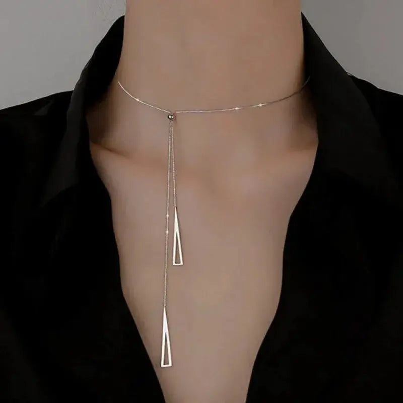 Chic Women Choker Necklace Silver Heart Butterfly Cross