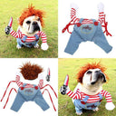 Comical Dog Costume with Knife Set for Pet Parties