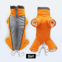Dog Winter Waterproof Reflective Overalls for Small Dogs