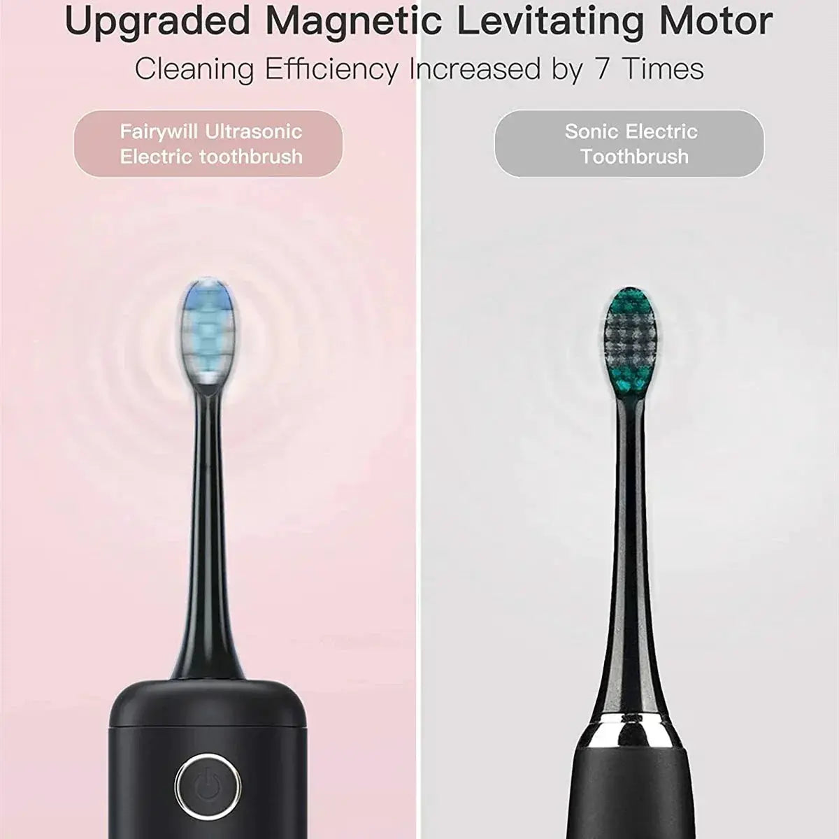 Fairywill Sonic Electric Toothbrush Smart Timer Waterproof