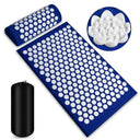 3Pcs Yoga Acupressure Mat and Pillow Set Acupuncture Long Massage Cushion Neck Back Feet Massager Relieve Stress Pain Massager