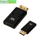 Enhanced 4K DisplayPort To HDMI Adapter Plug And Play