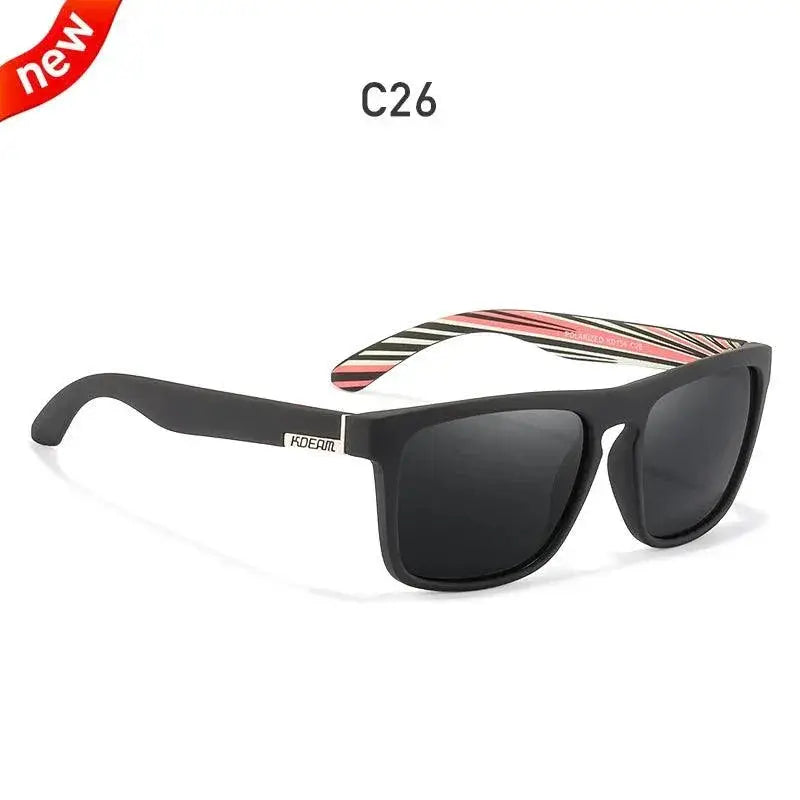 KDEAM Polarized Sunglasses For Men Classic Square Frame