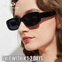 Vintage Women's Retro Square Sunglasses with UV400 Protection