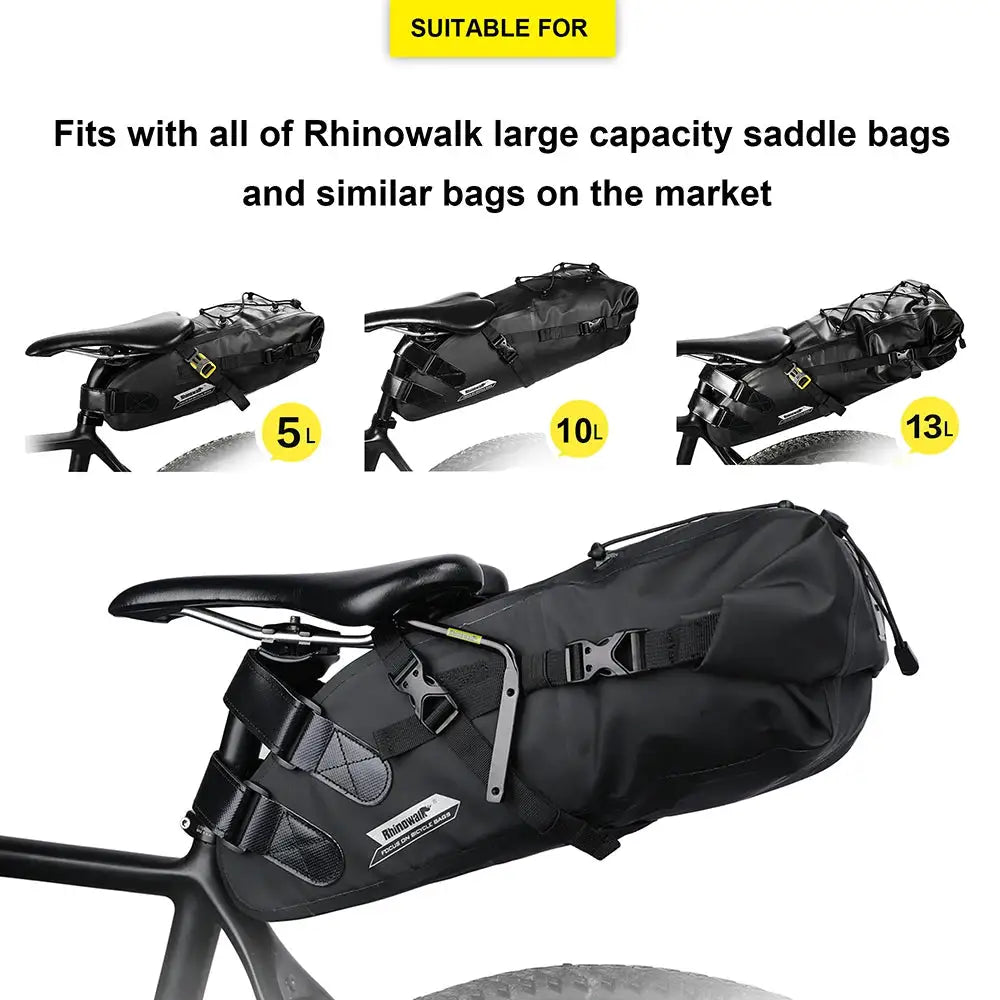 Rhinowalk Bike Saddle Stabilizer Bracket Rear Seat Mounting Bracket Bicycle Luggage Rack Holder Support Shelf Frames Accessories