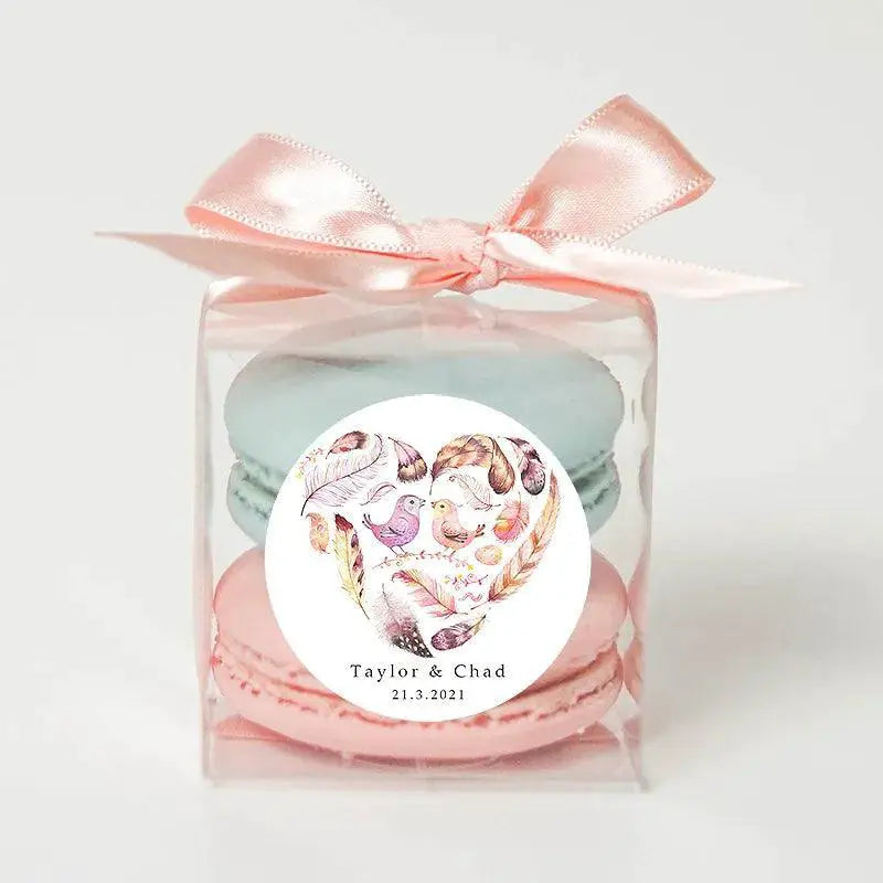 Custom Logo Wedding Birthday Baptism Stickers Personalized