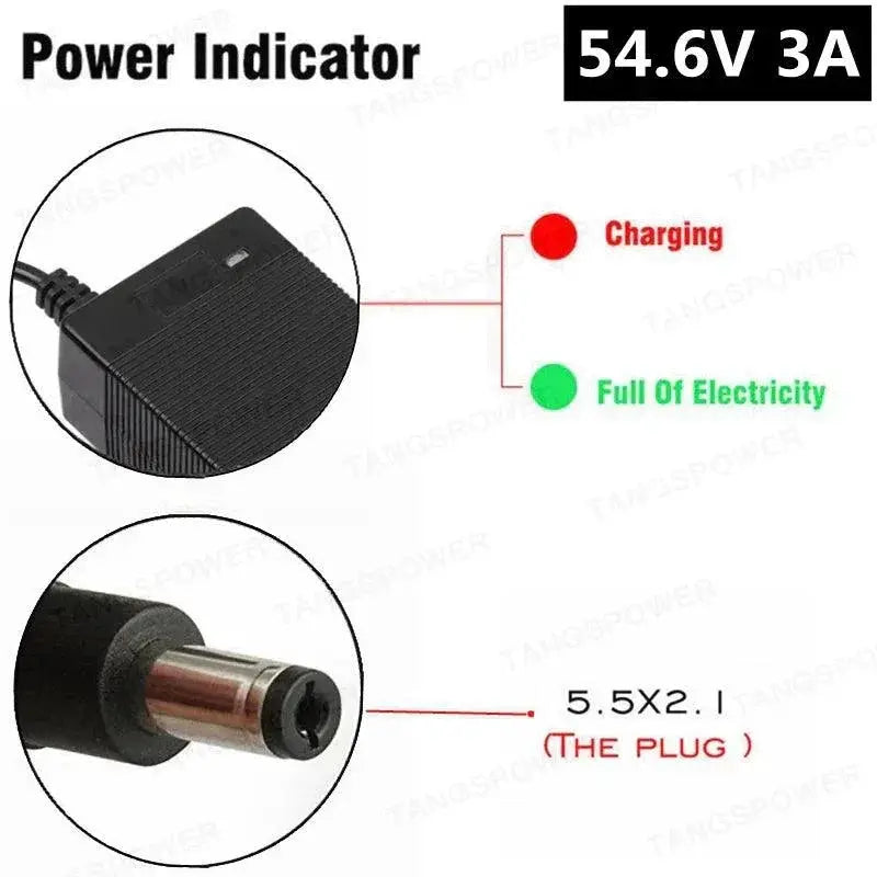 TANGSPOWER Electric Bike Battery Charger Fast Secure Charge