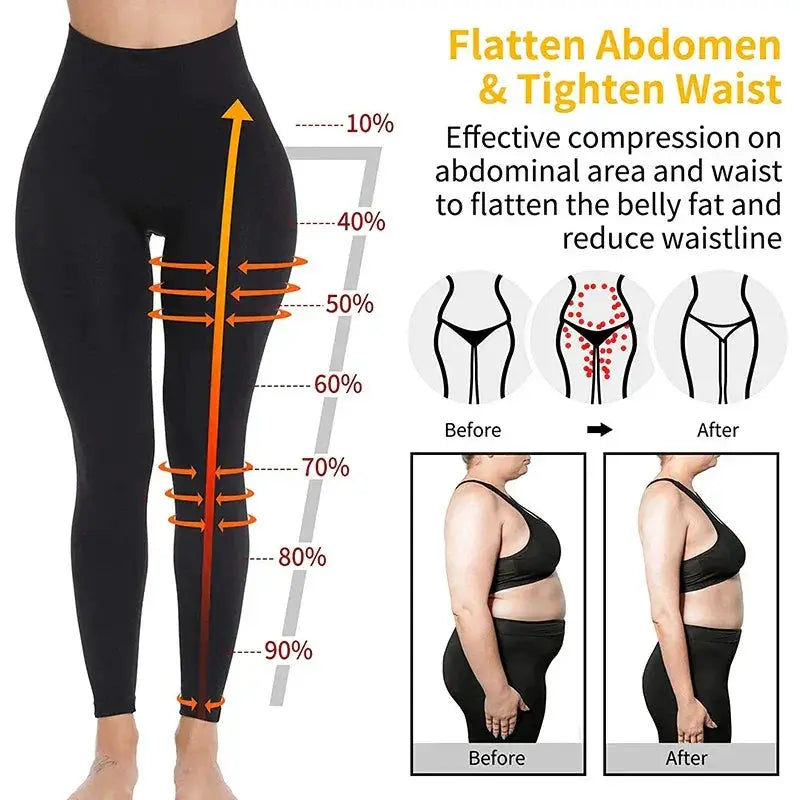 Compression Leggings For Women High Waist Anti Cellulite
