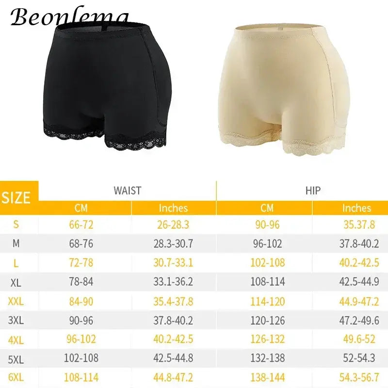 Curvy Control Panties With Removable Pads Seamless Shaper
