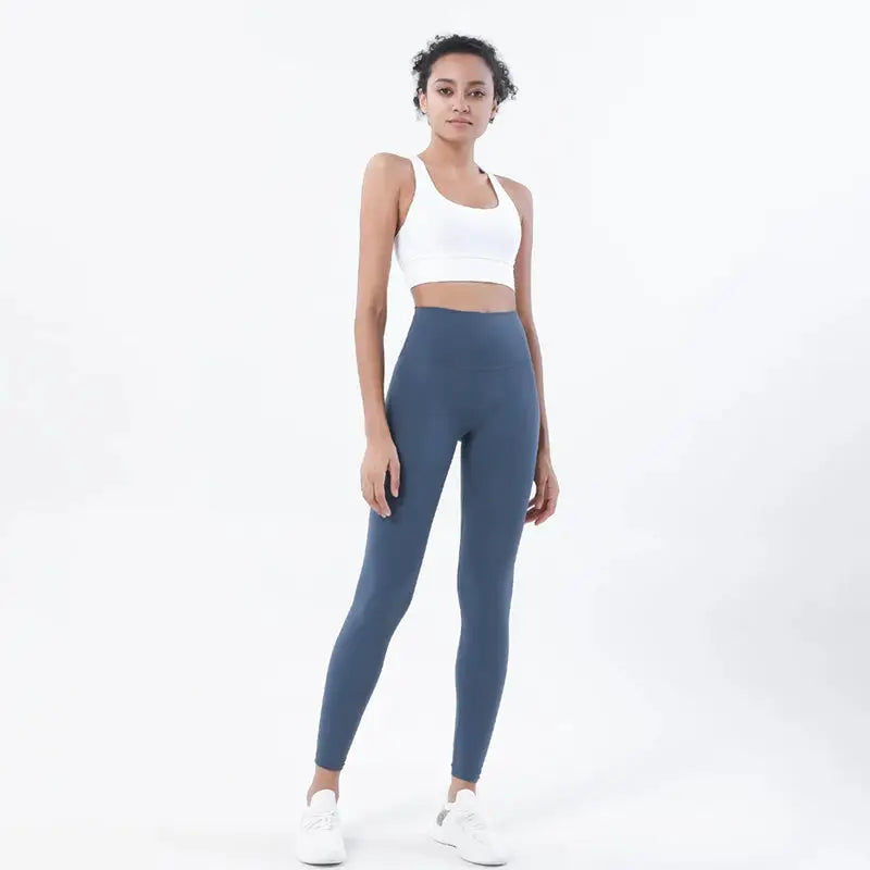 SOISOU Nylon Yoga Set Women's Tracksuit Gym Fitness Set Woman 2 Pieces Leggings Sports Bra Breathable Sportwear Woman Clothes