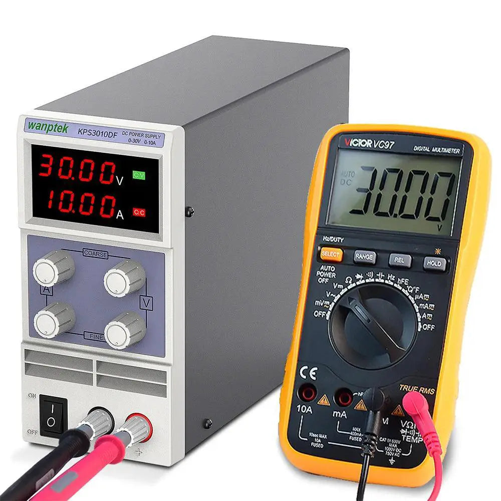 Wanptek Adjustable DC Power Supply 30V 10A LED Digital Lab