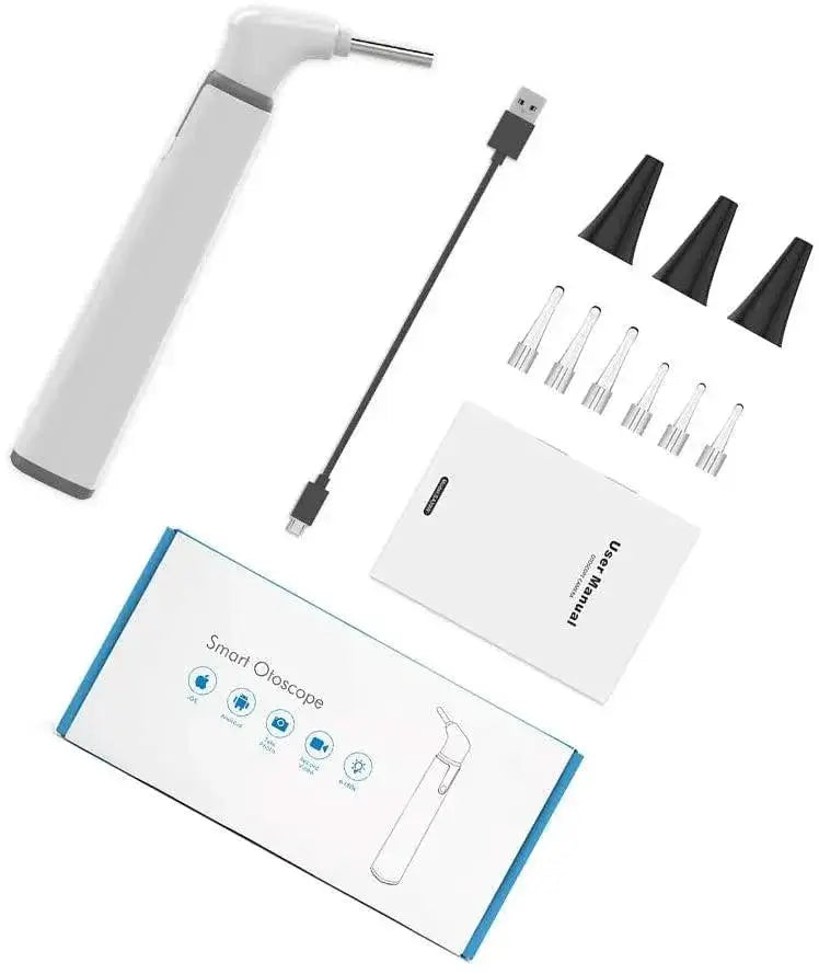 Wireless Otoscope HD WiFi Ear Camera With LED Lights