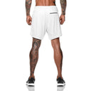Summer Running Shorts Men 2 in 1 Quick Dry Gym Shorts
