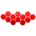 Hexagon Mirror Wall Stickers: Modern DIY 3D Art Decor Set