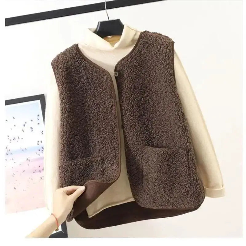 Women's Winter Fleece Vest Thermal Layer Comfort Warmth