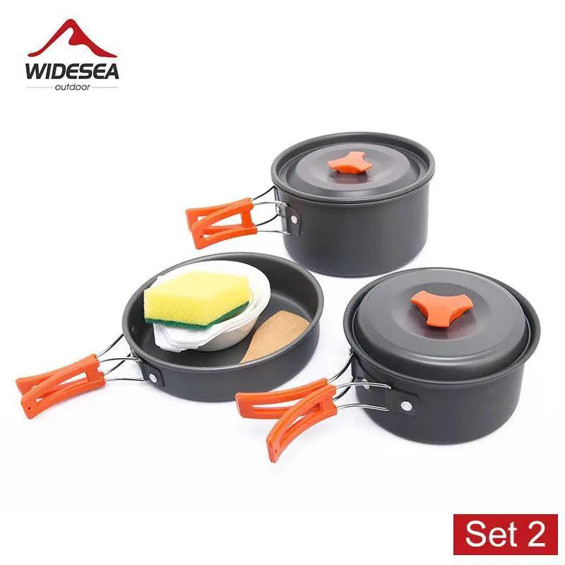 Aluminium Alloy Camping Cookware Set For Hiking Travel