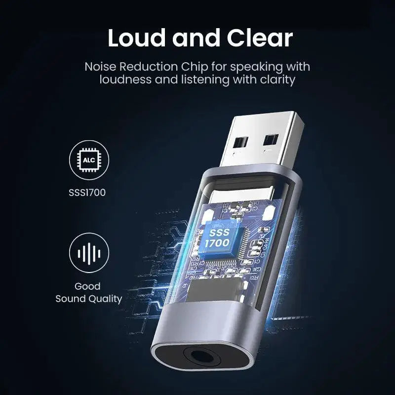 UGREEN USB Audio Interface Sound Card Elevate Gaming