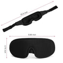 3D Contoured Light Blocking Sleep Mask for Travel Comfort