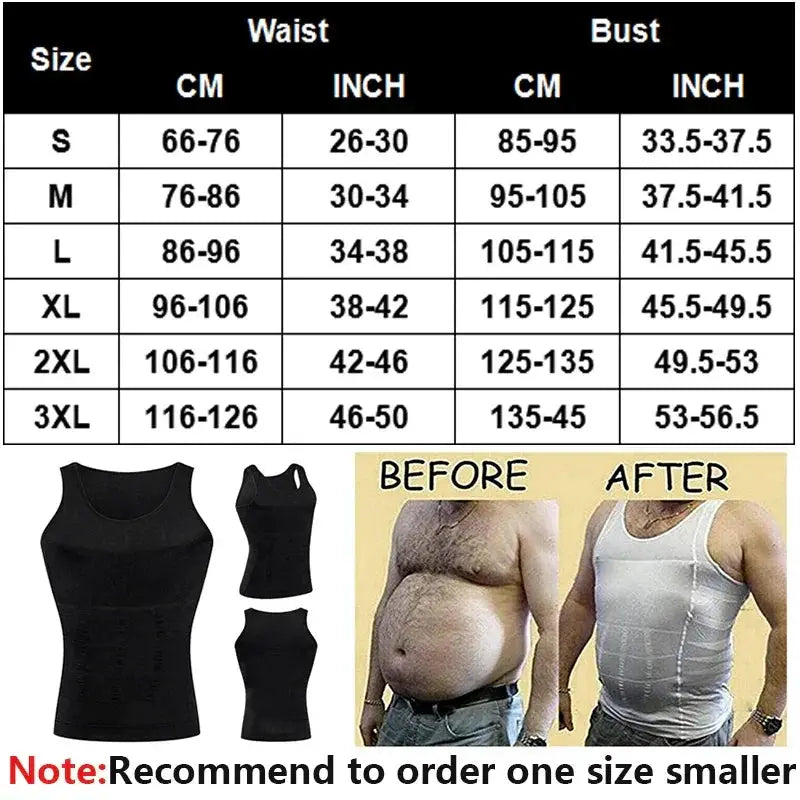 Men's Compression Posture Vest For Slimming Tummy Support