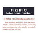 Personalized Leather Dog ID Tags: Stylish Safety Accessory