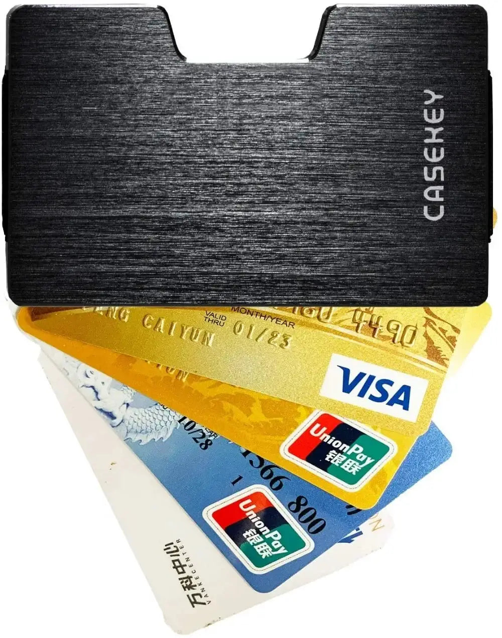 Casekey Mens Slim Wallet With Money Clip RFID Card Holder