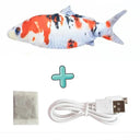 Electric Floppy Fish Cat Toy Interactive USB Charger Catnip