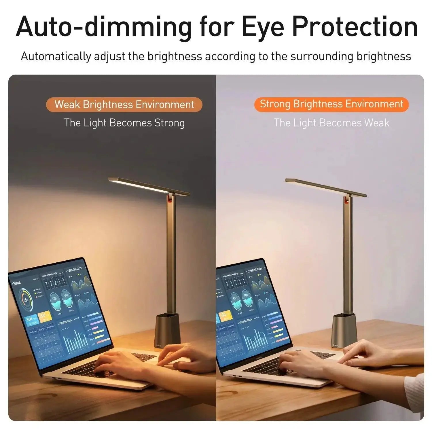 Baseus Smart Eye LED Desk Lamp Portable Foldable Design