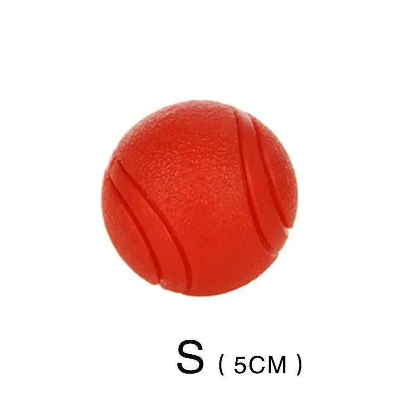 Hoopet Red Rubber Dog Toy Ball for Puppies and Pitbulls