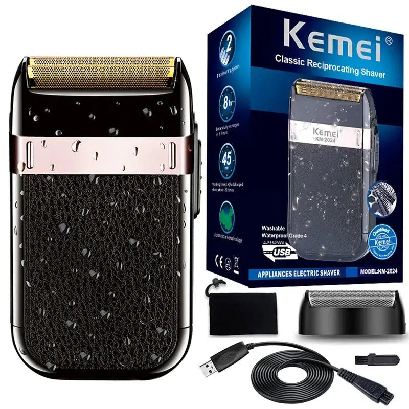 Rechargeable Shaver For Men Washable Electric Shaver