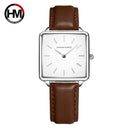 Rose Gold Square Dial Ladies Watch Sophisticated Timepiece