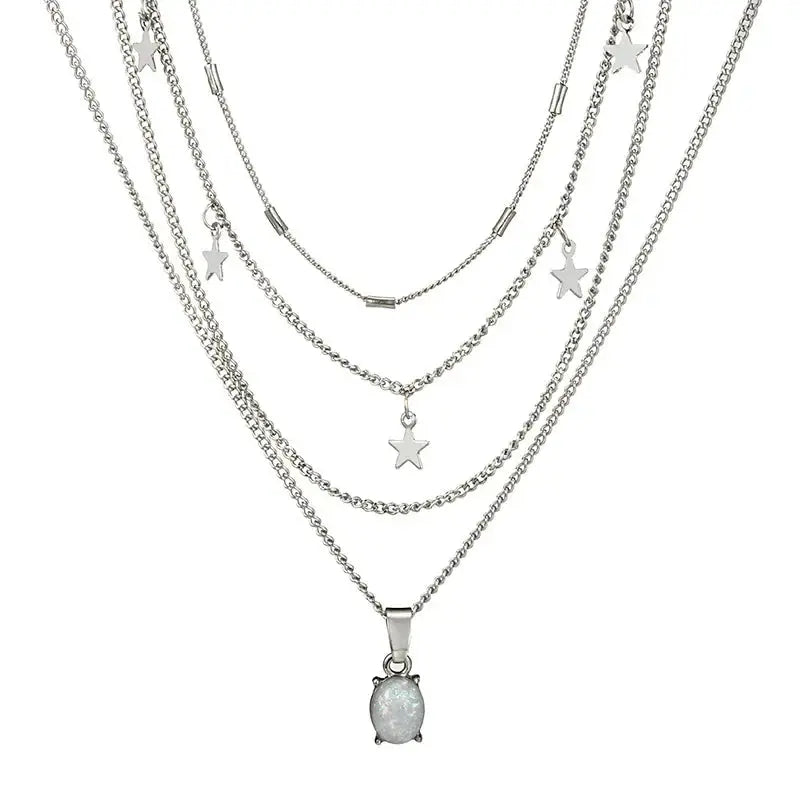 European And American Fashion Bohemian Crystal Necklace