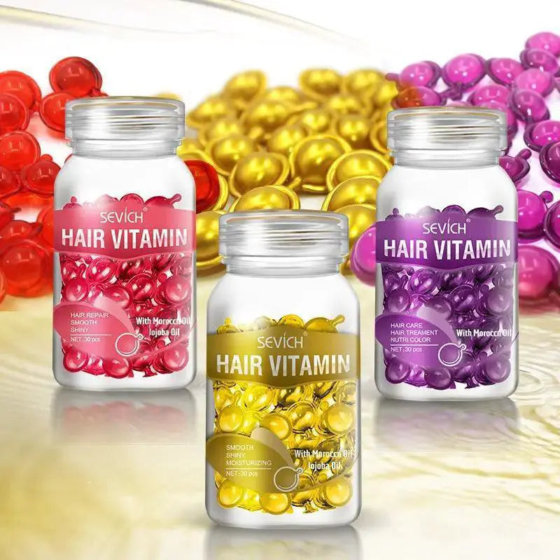 Moroccan Hair Revitalizing Capsules For Damaged Hair Repair