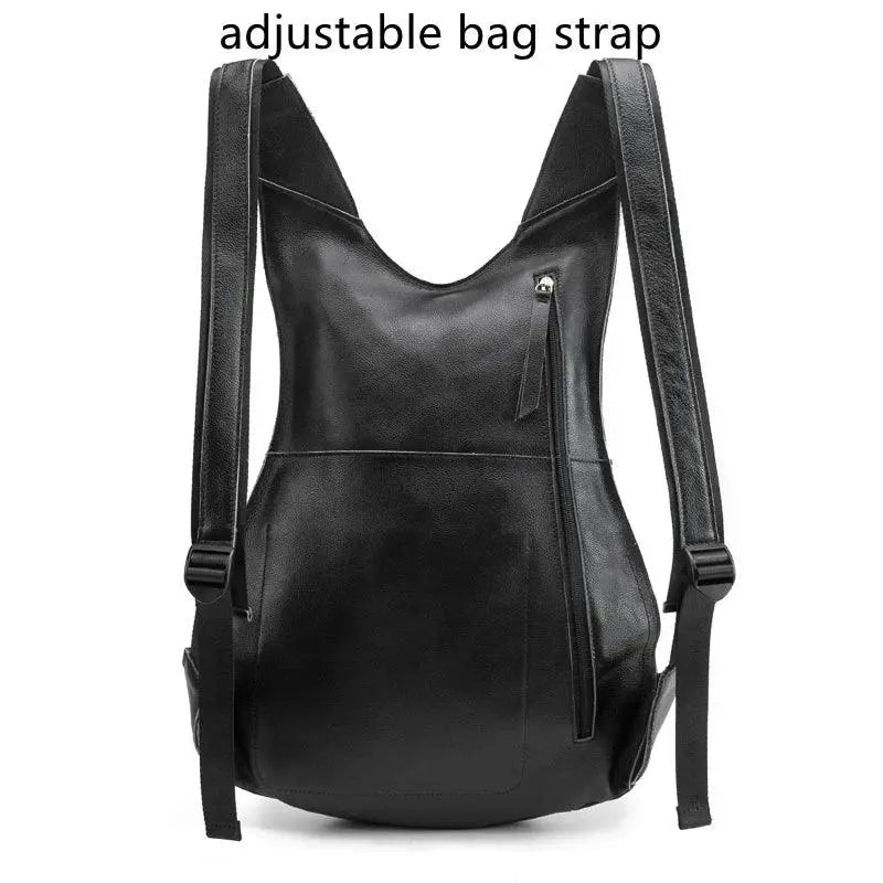 Anti-Theft Leather Backpack for Work — product view 11